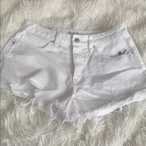White Denim Shorts